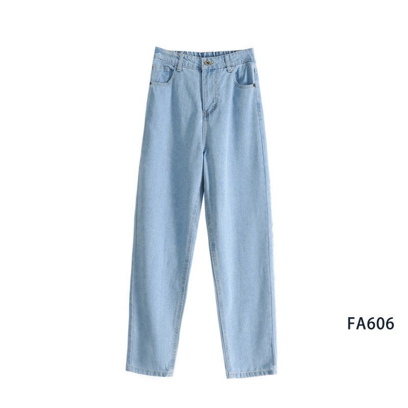 Straight loose daddy drape and thin mopping pants