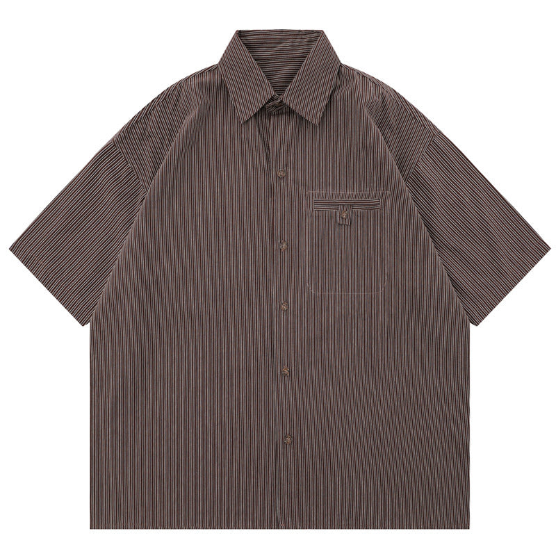 Outdoor Japanese Cityboy Profile Multi-pocket Workwear Short Sleeve