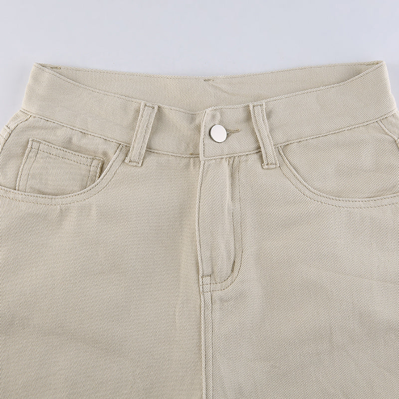 Loose Casual High Waisted Micro Flared Trousers
