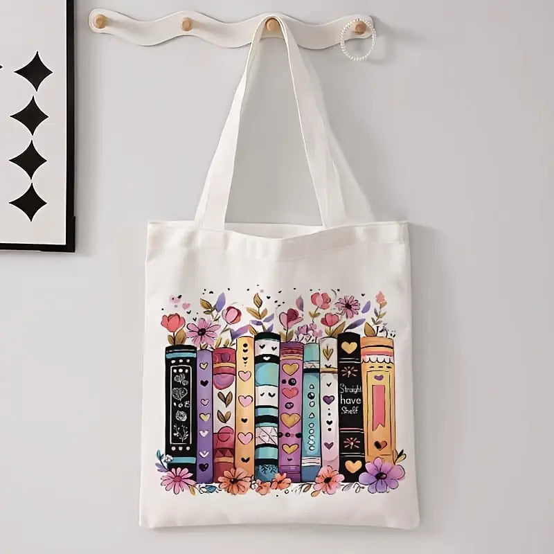 Simple Printed Canvas Casual Fashion Handbag