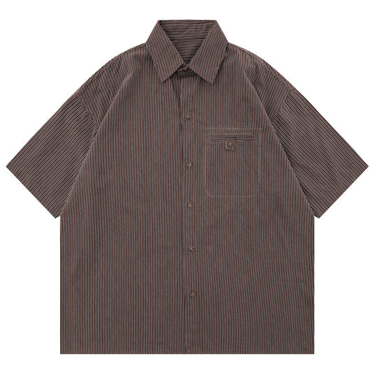 Outdoor Japanese Cityboy Profile Multi-pocket Workwear Short Sleeve