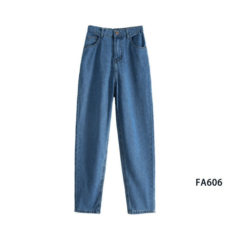 Straight loose daddy drape and thin mopping pants