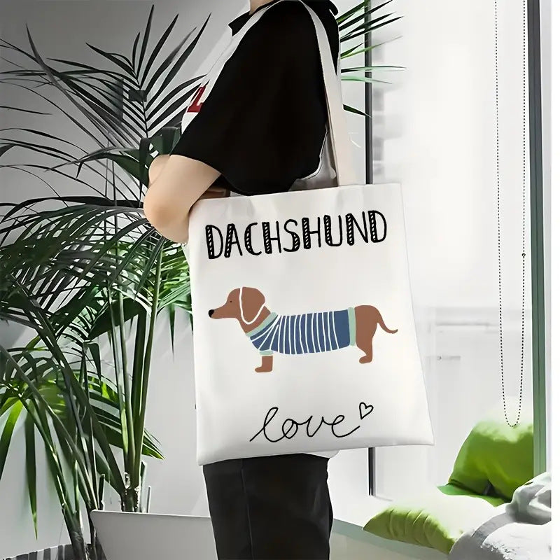 Simple Printed Canvas Casual Fashion Handbag
