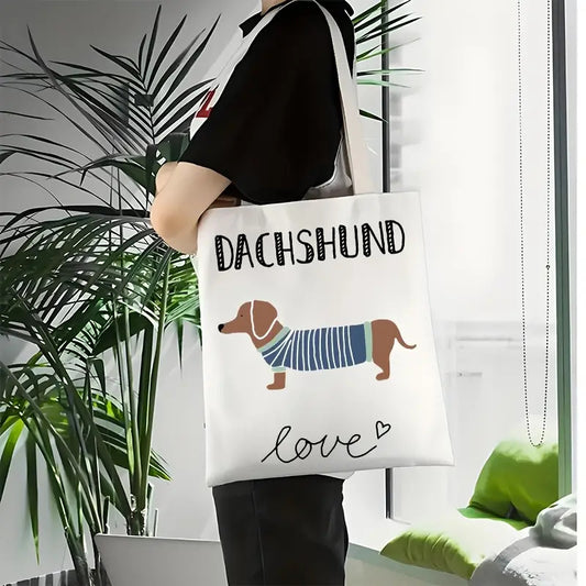 Simple Printed Canvas Casual Fashion Handbag