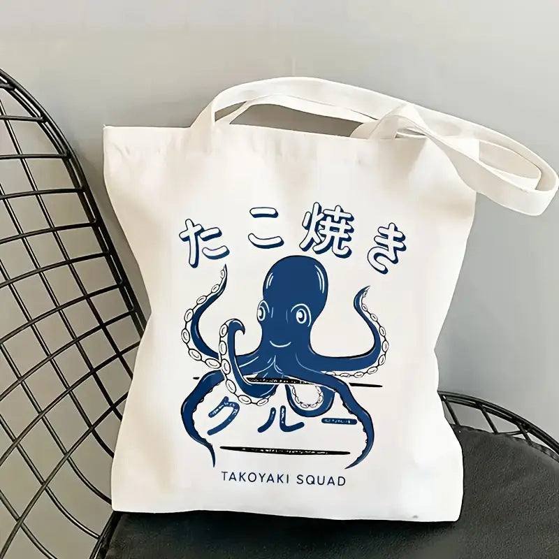 Simple Printed Canvas Casual Fashion Handbag