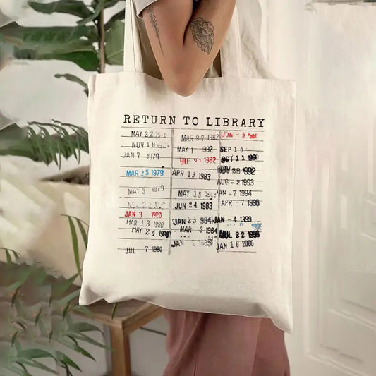 Simple Printed Canvas Casual Fashion Handbag