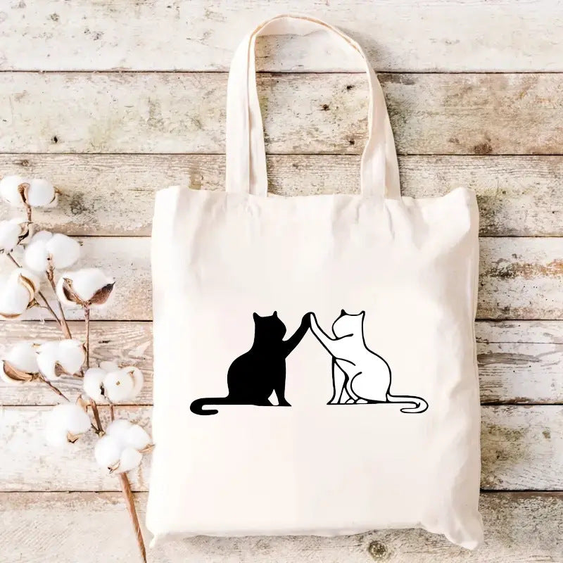 Simple Printed Canvas Casual Fashion Handbag